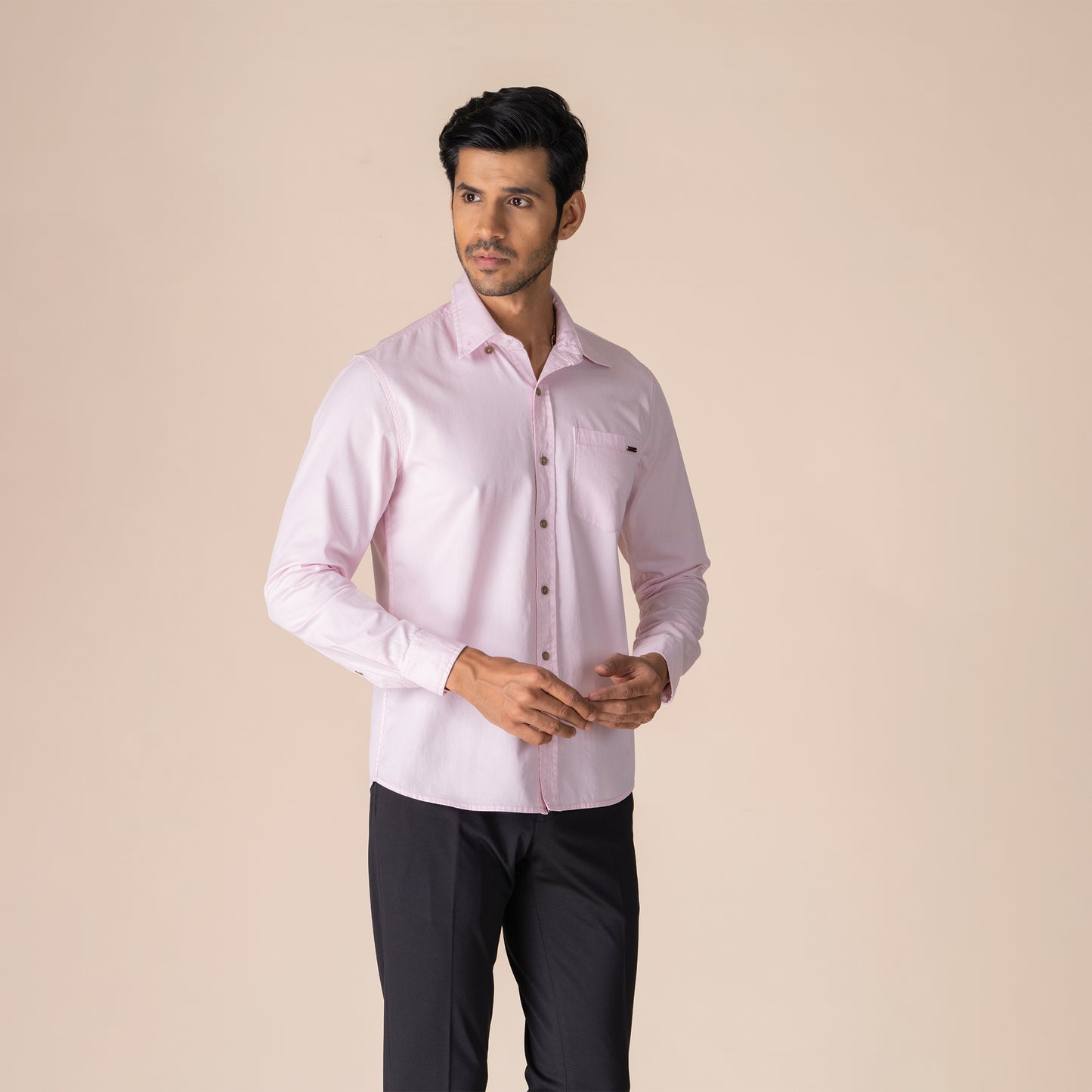 SOLID COLOUR FULL SLEEVE SHIRT