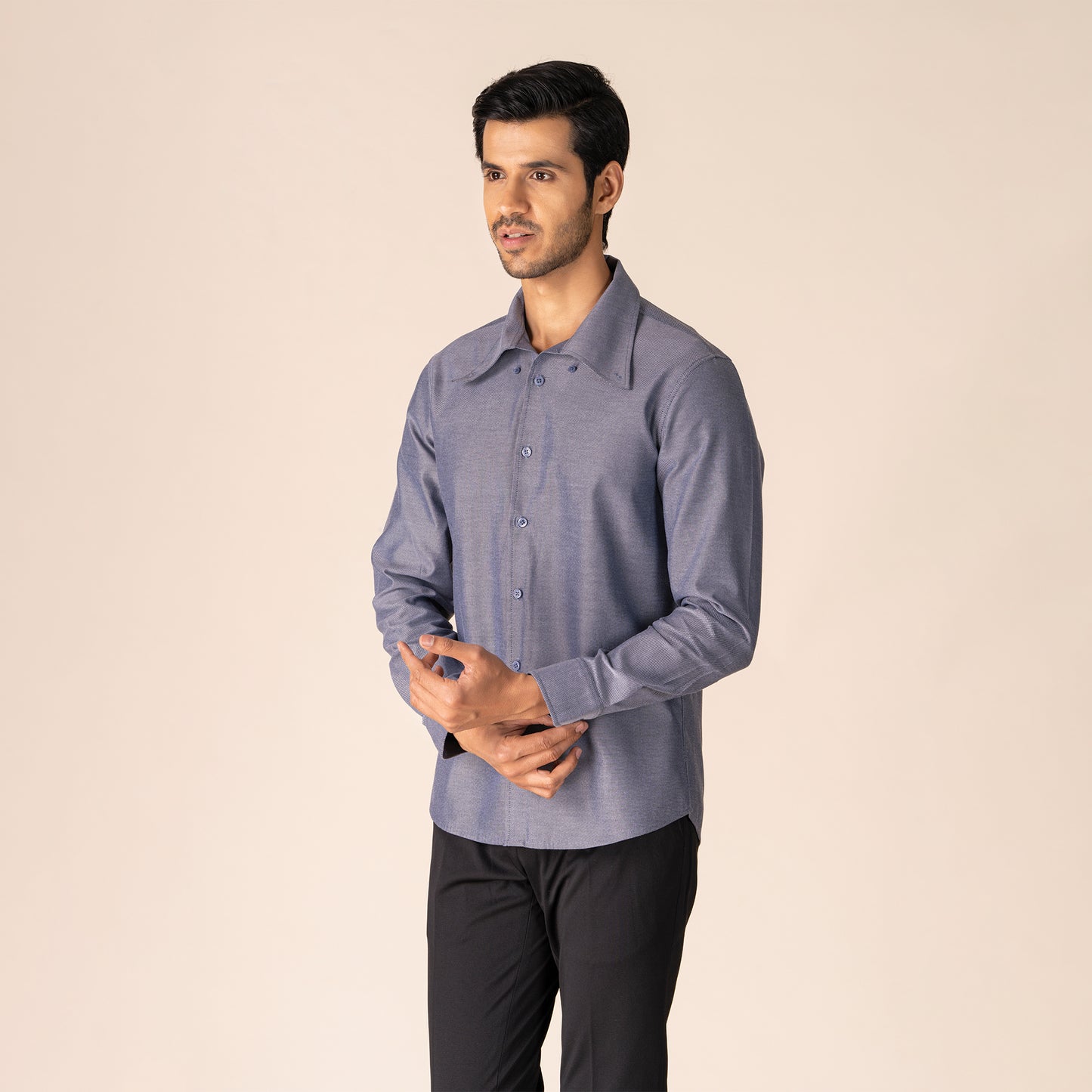 SOLID COLOUR FULL SLEEVE SHIRT