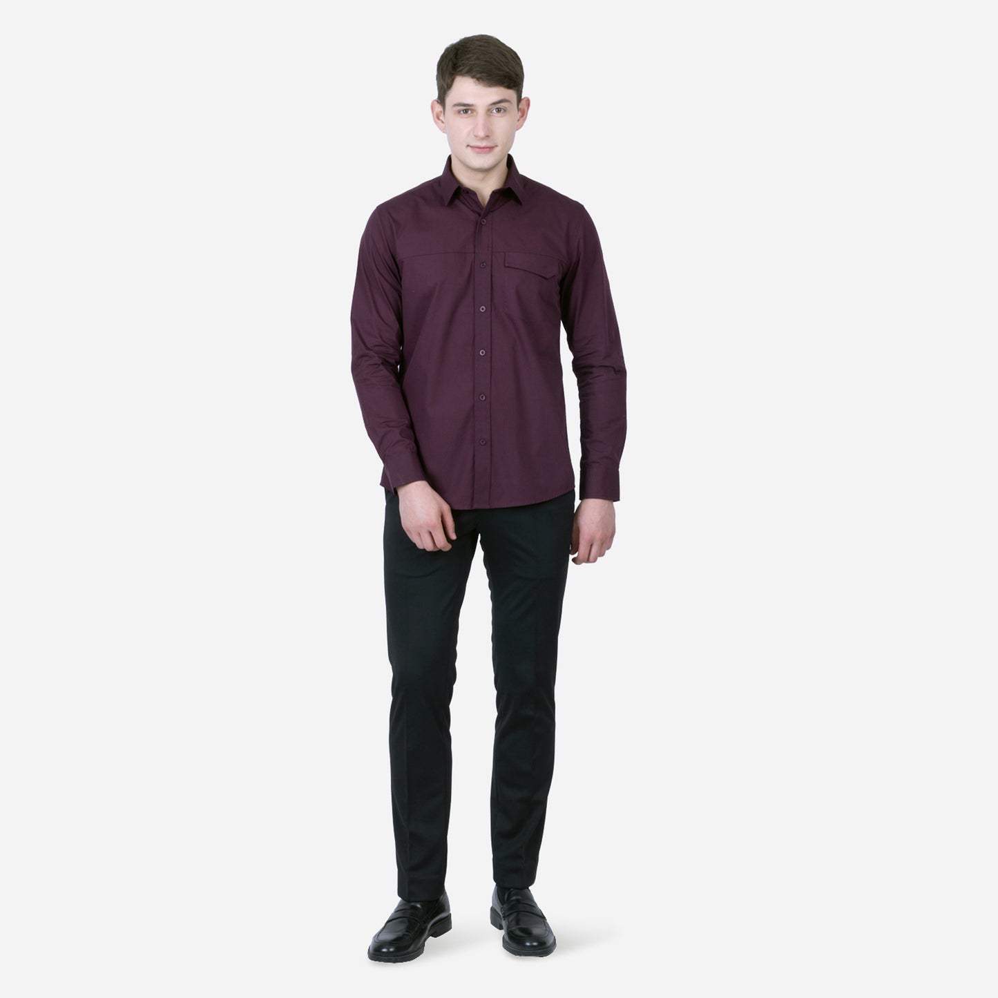 SOLID COLOUR FULL SLEEVE SHIRT