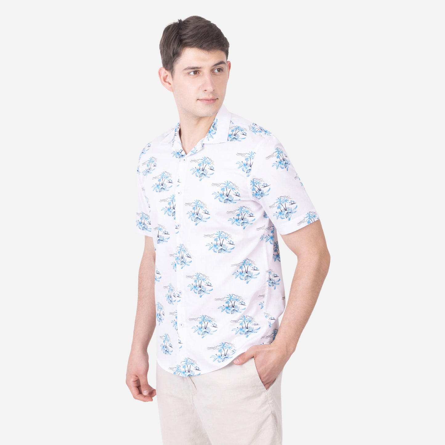 PRINTED HALF SLEEVE SHIRT