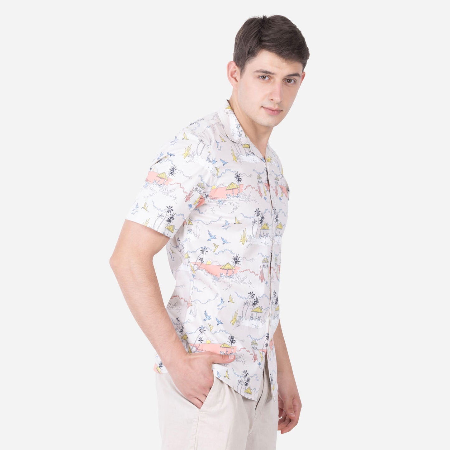PRINTED HALF SLEEVE SHIRT