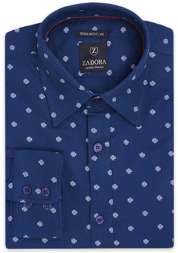 ZADORA Pack of 2 Men's Cotton Regular Fit Full Sleeves Stylish, Comfortable Casual & Formal Shirt