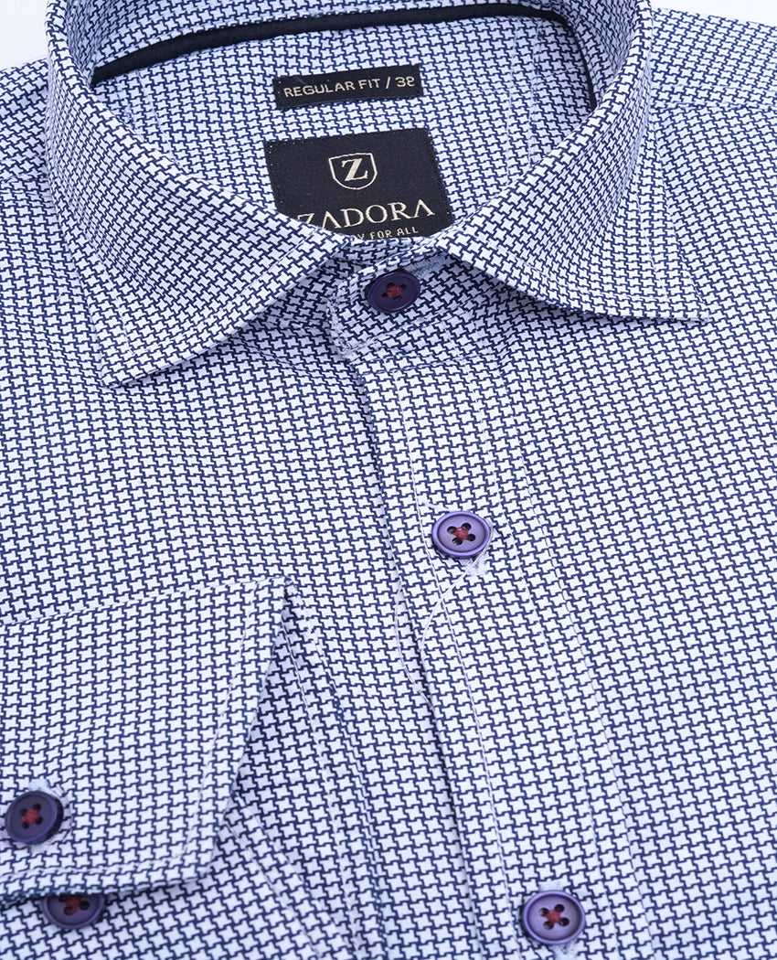ZADORA Pack of 2 Men's Cotton Regular Fit Full Sleeves Stylish, Comfortable Casual & Formal Shirt