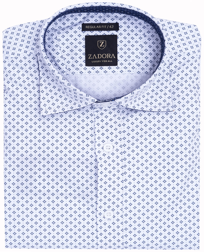ZADORA Pack of 2 Men's Cotton Regular Fit Full Sleeves Stylish, Comfortable Casual & Formal Shirt