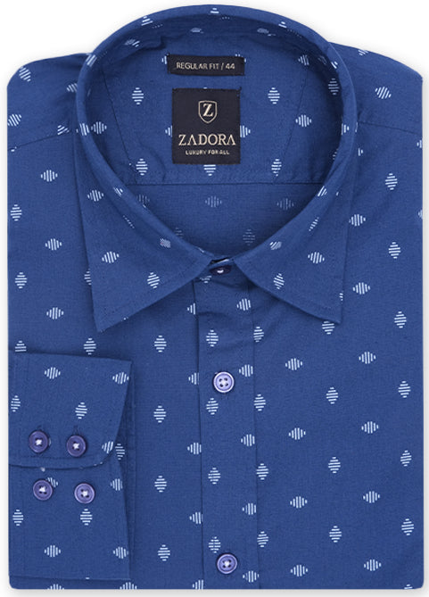 ZADORA Pack of 2 Men's Cotton Regular Fit Full Sleeves Stylish, Comfortable Casual & Formal Shirt