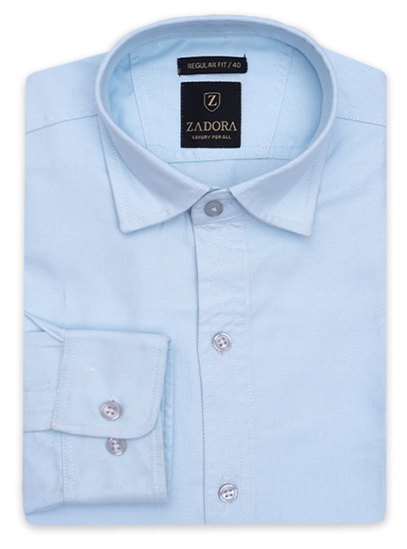 ZADORA Pack of 2 Men's Cotton Regular Fit Full Sleeves Stylish, Comfortable Casual & Formal Shirt