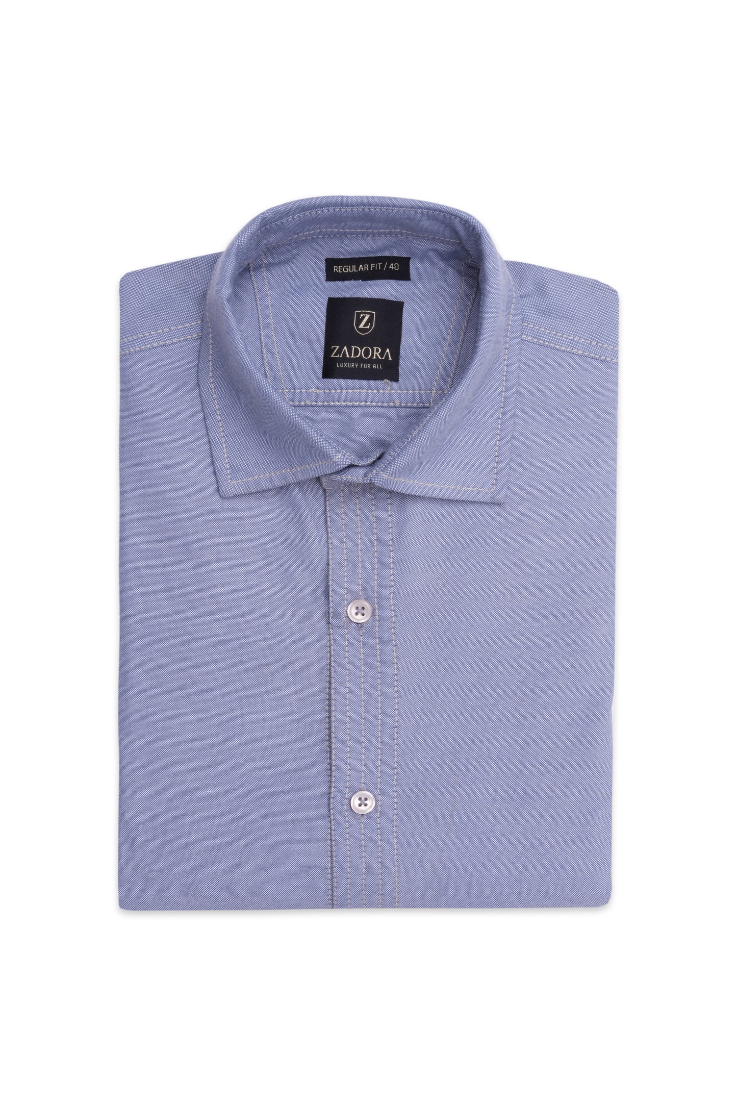 ZADORA Pack of 2 Men's Cotton Regular Fit Full Sleeves Stylish, Comfortable Casual & Formal Shirt