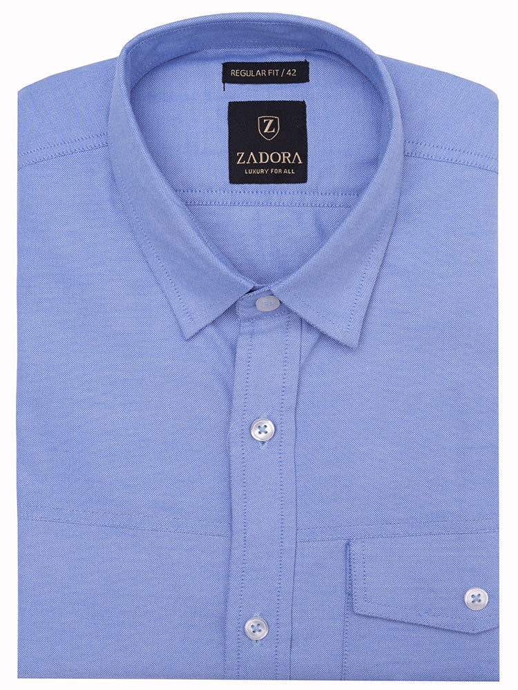 ZADORA Pack of 3 Men's Cotton Regular Fit Full Sleeves Stylish, Comfortable Casual & Formal Shirt