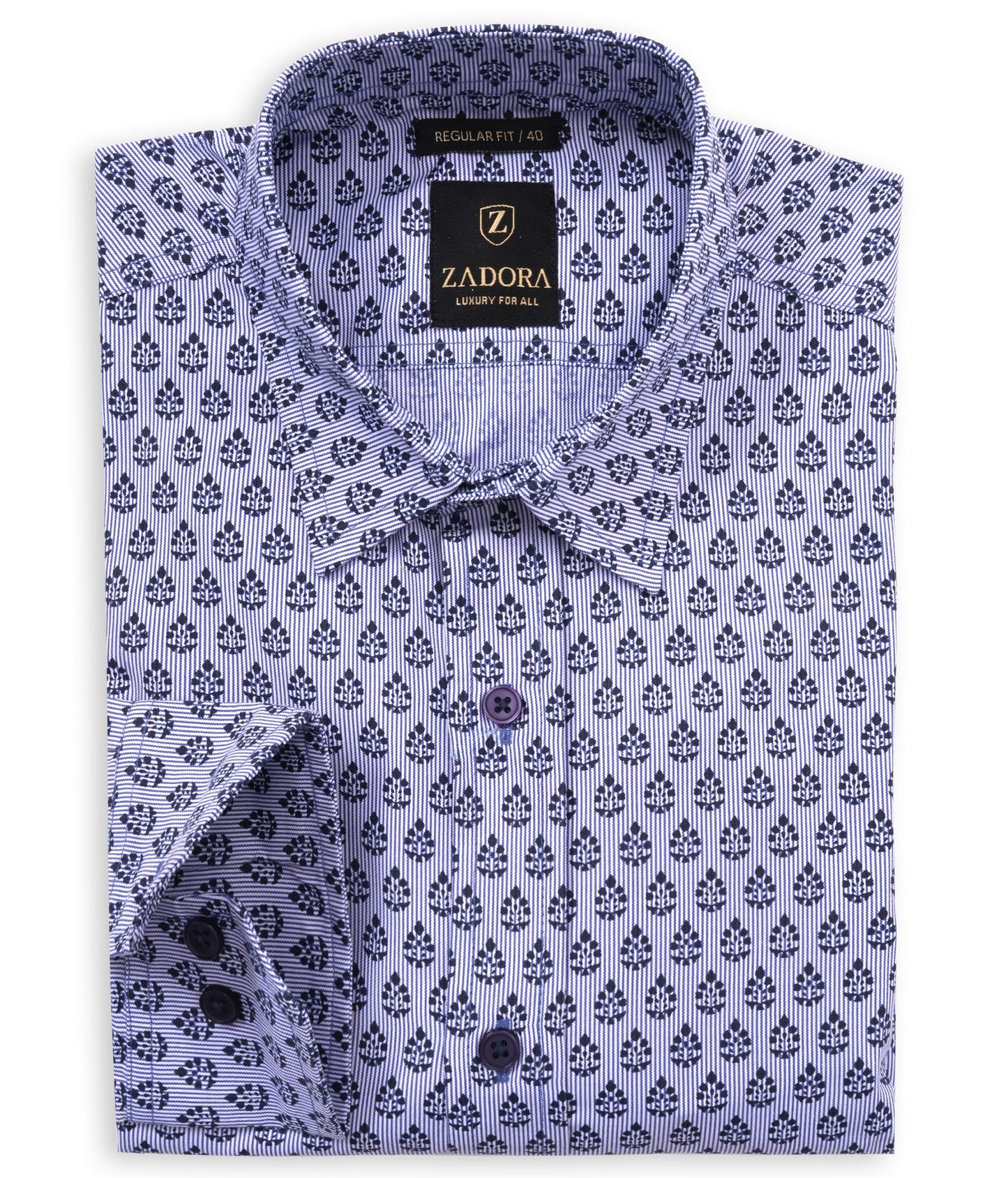 ZADORA Pack of 3 Men's Cotton Regular Fit Full Sleeves Stylish, Comfortable Casual & Formal Shirt
