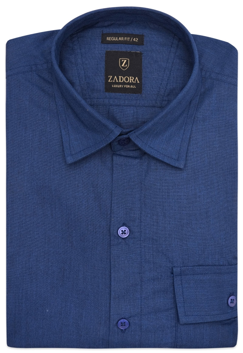 ZADORA Pack of 3 Men's Cotton Regular Fit Full Sleeves Stylish, Comfortable Casual & Formal Shirt
