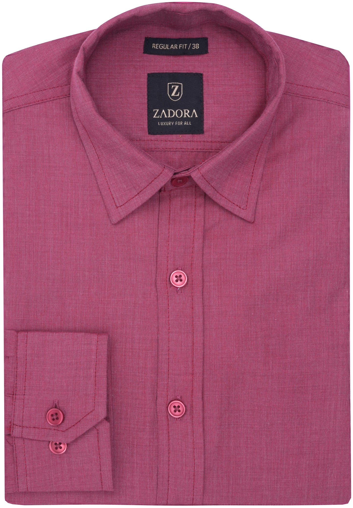 ZADORA Pack of 2 Men's Cotton Regular Fit Full Sleeves Stylish, Comfortable Casual & Formal Shirt