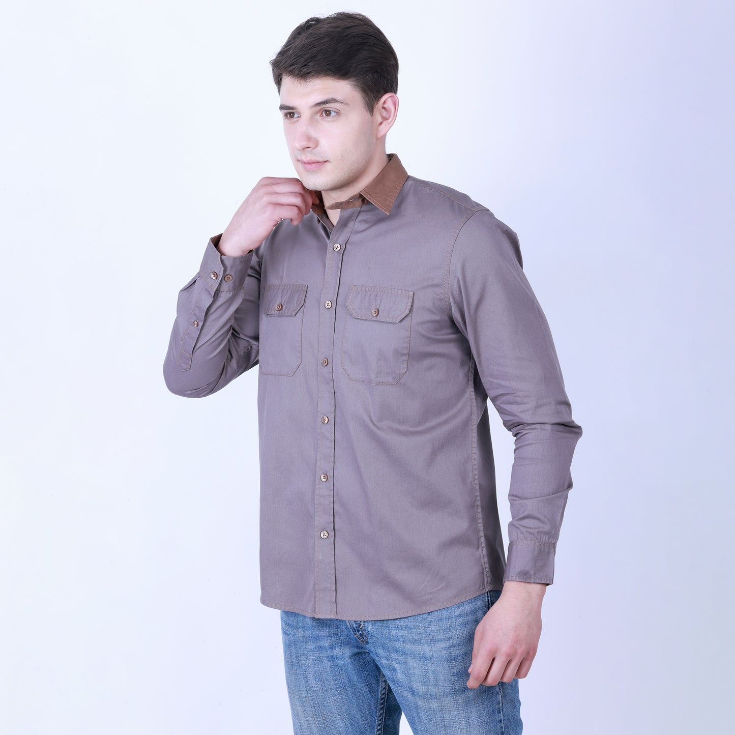 SOLID COLOUR FULL SLEEVE SHIRT