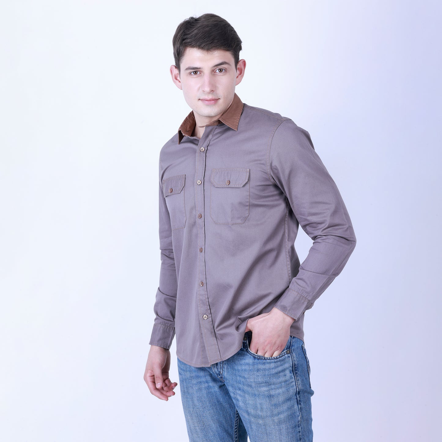 SOLID COLOUR FULL SLEEVE SHIRT