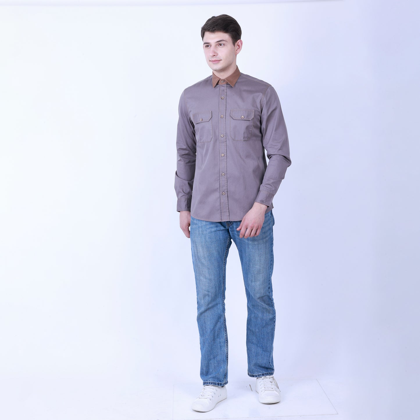 SOLID COLOUR FULL SLEEVE SHIRT
