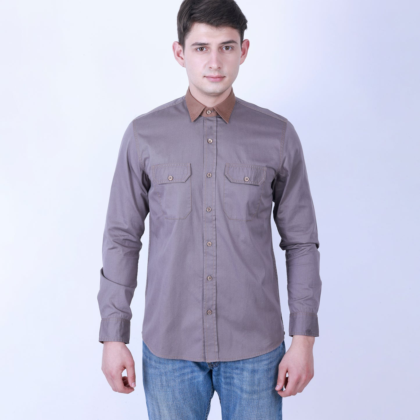 SOLID COLOUR FULL SLEEVE SHIRT