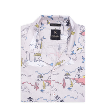 PRINTED HALF SLEEVE SHIRT