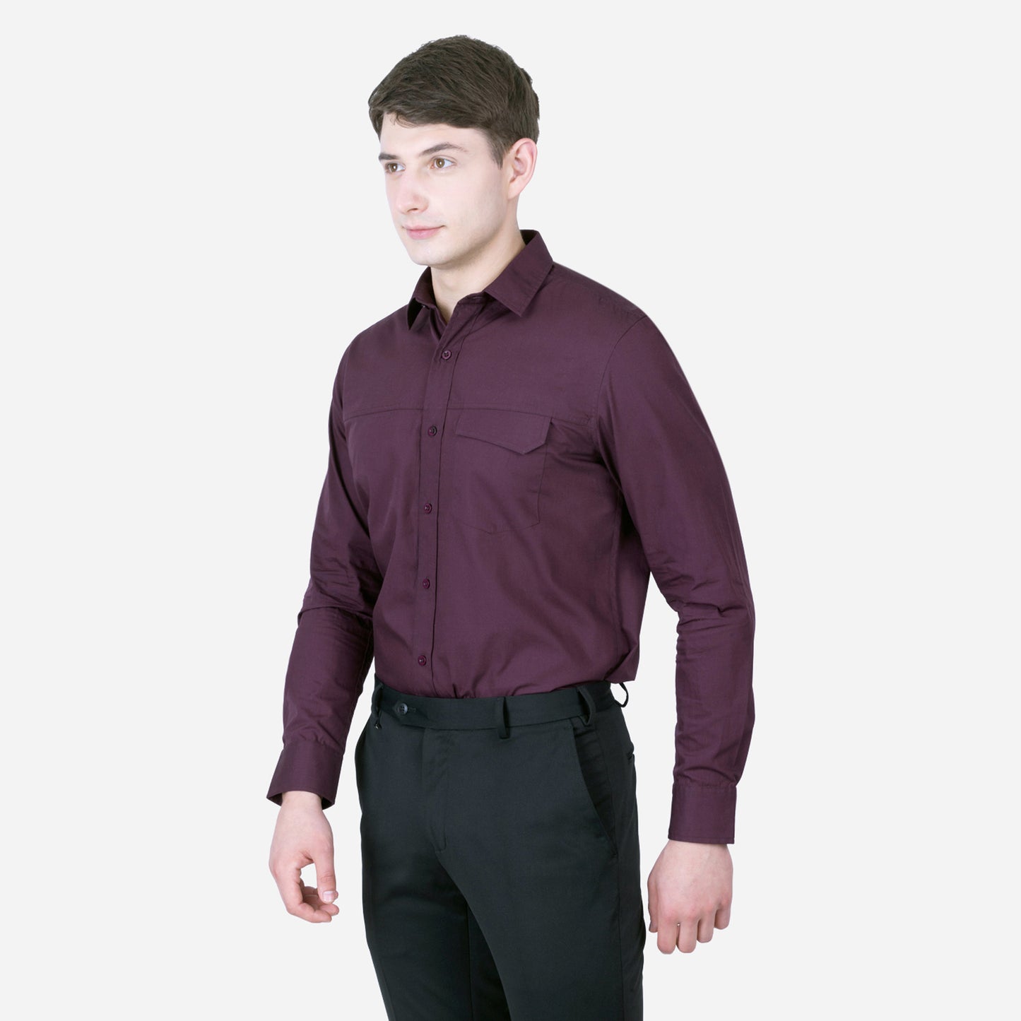 SOLID COLOUR FULL SLEEVE SHIRT