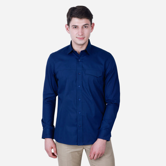 SOLID COLOUR FULL SLEEVE SHIRT