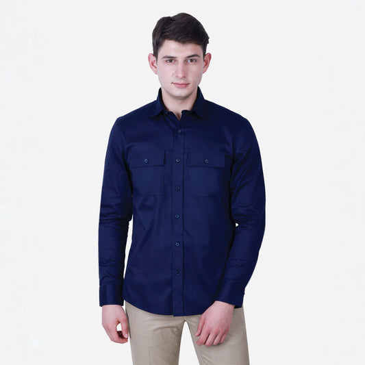 SOLID COLOUR FULL SLEEVE SHIRT