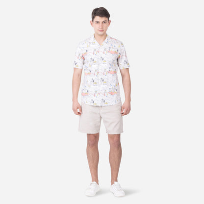 PRINTED HALF SLEEVE SHIRT