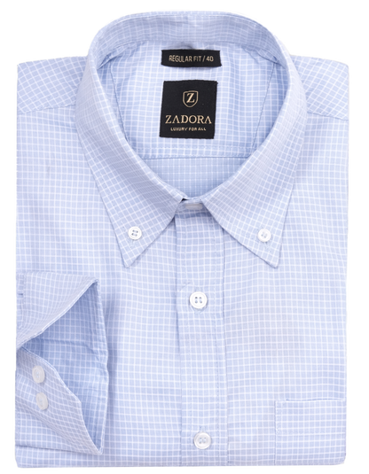 ZADORA Pack of 2 Men's Cotton Regular Fit Full Sleeves Stylish, Comfortable Casual & Formal Shirt