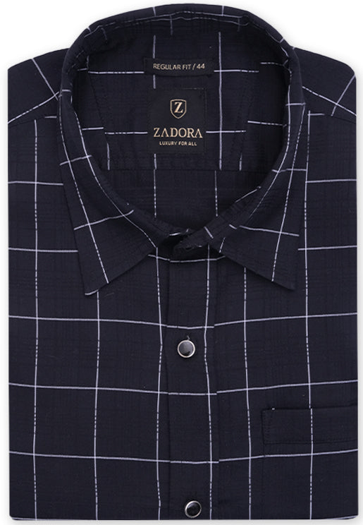 ZADORA Pack of 2 Men's Cotton Regular Fit Full Sleeves Stylish, Comfortable Casual & Formal Shirt