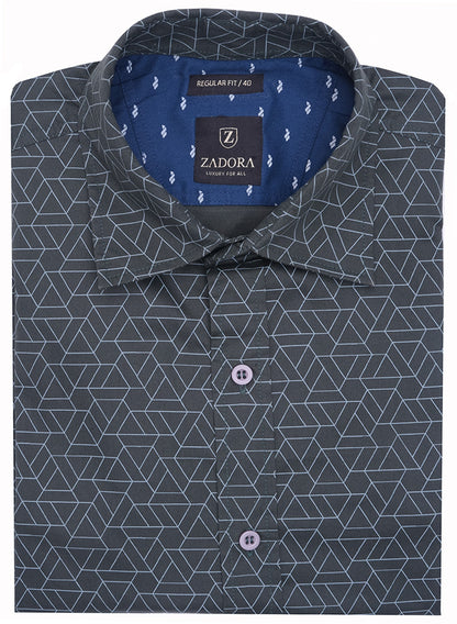 ZADORA Pack of 2 Men's Cotton Regular Fit Full Sleeves Stylish, Comfortable Casual & Formal Shirt