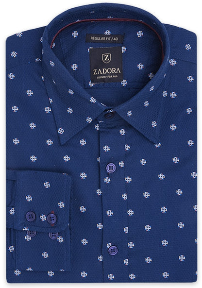 ZADORA Pack of 2 Men's Cotton Regular Fit Full Sleeves Stylish, Comfortable Casual & Formal Shirt
