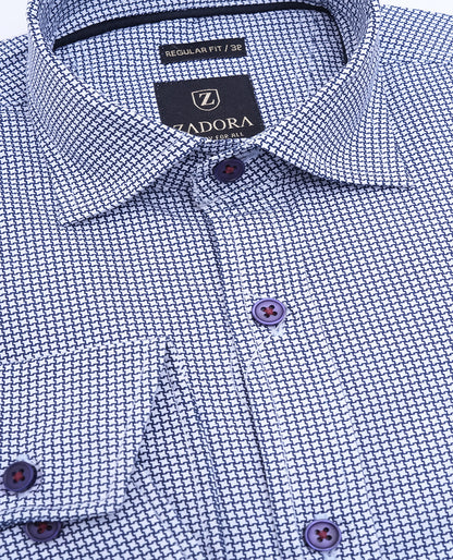 ZADORA Pack of 2 Men's Cotton Regular Fit Full Sleeves Stylish, Comfortable Casual & Formal Shirt