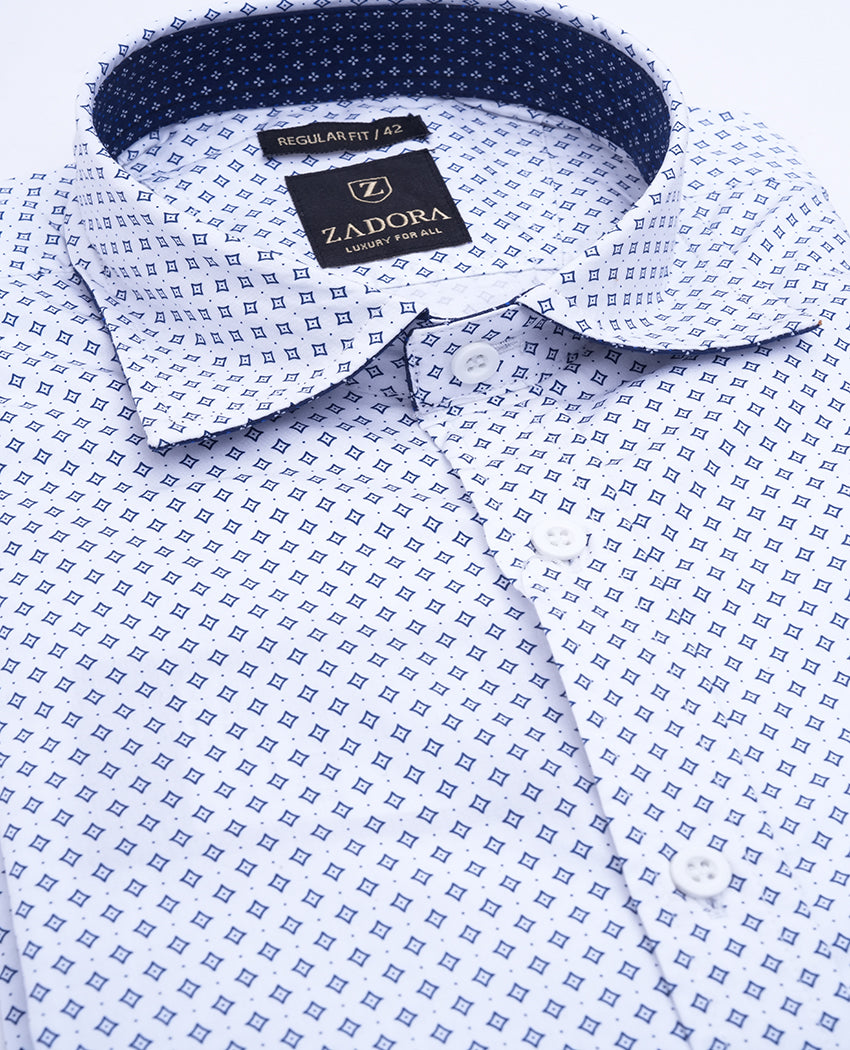 ZADORA Pack of 2 Men's Cotton Regular Fit Full Sleeves Stylish, Comfortable Casual & Formal Shirt