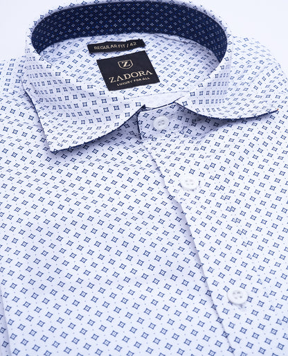 ZADORA Pack of 2 Men's Cotton Regular Fit Full Sleeves Stylish, Comfortable Casual & Formal Shirt