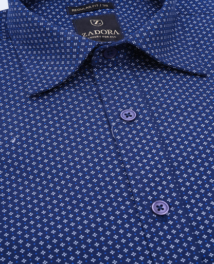 ZADORA Pack of 2 Men's Cotton Regular Fit Full Sleeves Stylish, Comfortable Casual & Formal Shirt