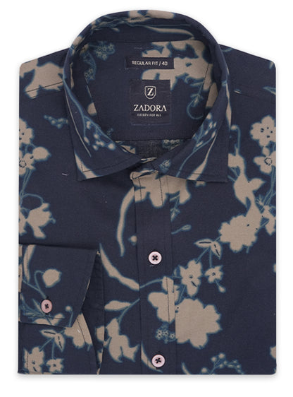 ZADORA Pack of 2 Men's Cotton Regular Fit Full Sleeves Stylish, Comfortable Casual & Formal Shirt
