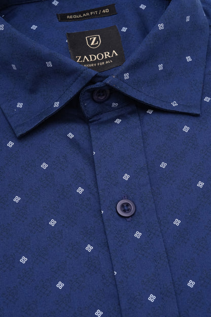 ZADORA Pack of 2 Men's Cotton Regular Fit Full Sleeves Stylish, Comfortable Casual & Formal Shirt