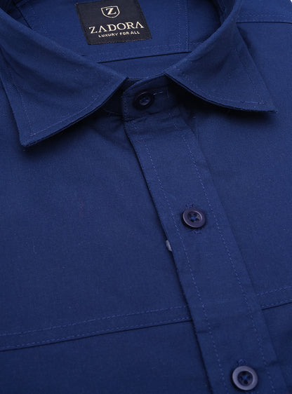 ZADORA Pack of 2 Men's Cotton Regular Fit Full Sleeves Stylish, Comfortable Casual & Formal Shirt