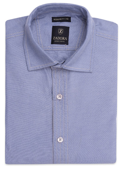 ZADORA Pack of 2 Men's Cotton Regular Fit Full Sleeves Stylish, Comfortable Casual & Formal Shirt