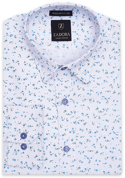 ZADORA Pack of 3 Men's Cotton Regular Fit Full Sleeves Stylish, Comfortable Casual & Formal Shirt