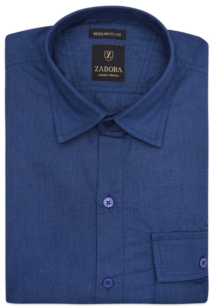 ZADORA Pack of 3 Men's Cotton Regular Fit Full Sleeves Stylish, Comfortable Casual & Formal Shirt