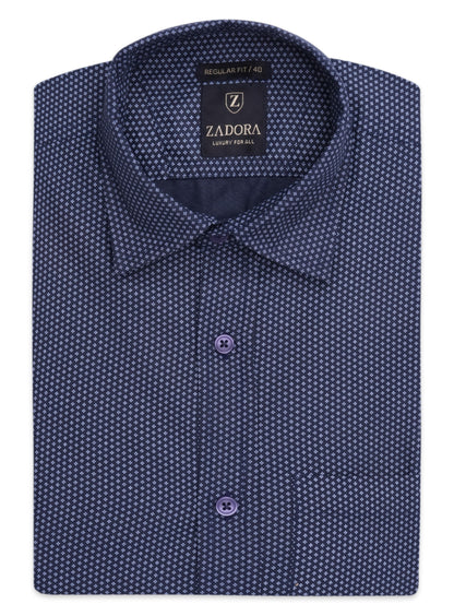 ZADORA Pack of 3 Men's Cotton Regular Fit Full Sleeves Stylish, Comfortable Casual & Formal Shirt