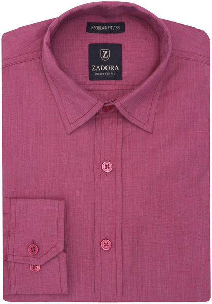 ZADORA Pack of 2 Men's Cotton Regular Fit Full Sleeves Stylish, Comfortable Casual & Formal Shirt