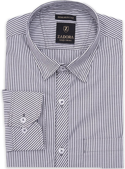 ZADORA Pack of 3 Men's Cotton Regular Fit Full Sleeves Stylish, Comfortable Casual & Formal Shirt